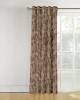 White polyester readymade curtains with small dual color texture
